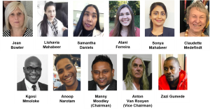 The National Management Committee Retina South Africa Top Row (left to right): Jean Bowler, Lishavia Mahabeer, Samantha Daniels, Alani Ferreira, Sonya Mahabeer, Claudette Medefindt Bottom Row (left to right): Kgosi Mmoloke, Anoop Narotam, Manny Moodley (Chairman), Anton van Rooyen (Vice Chairman), Zazi Gumede