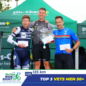 Mens 50+ winners pictured on stage