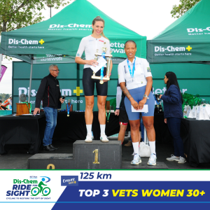 Vets Women 30+ pictured on stage