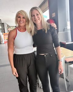 Picture from left to right is Elnanda Moir the winner of the Zanzibar Raffle and Linsay Engelbrecht Head of Events 