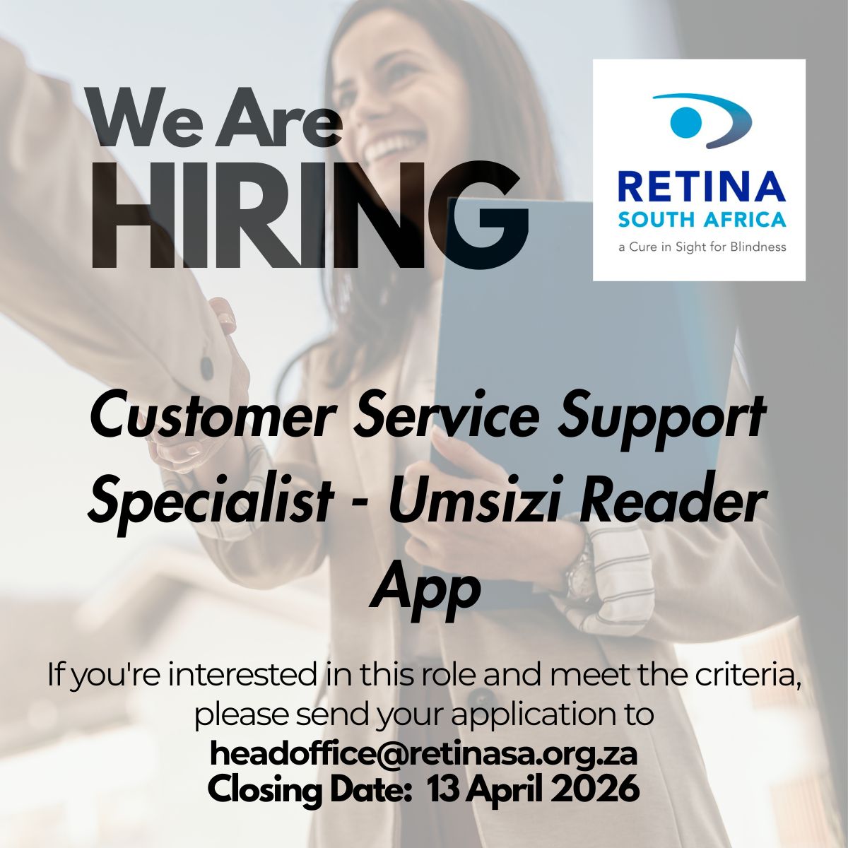 Customer Service Support Specialist – Umsizi Reader App